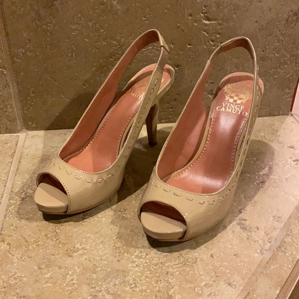 Tan pumps